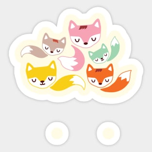 The Fantastic Foxes III Sticker